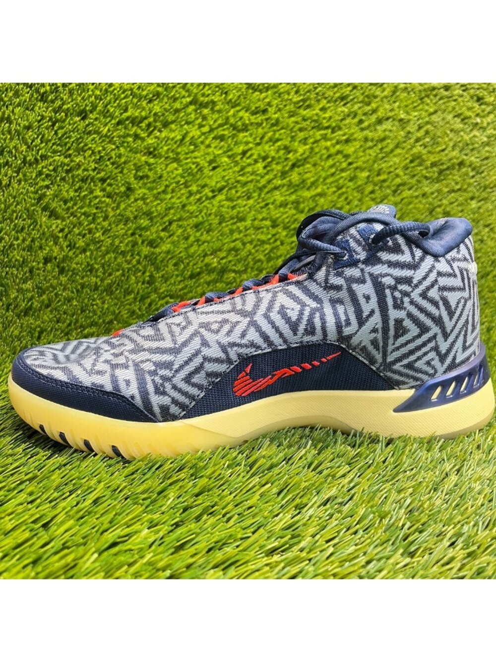 Nike Zoom LeBron NXXT Genisus Mens Size 9 Blue Red Basketball Shoes Sneakers